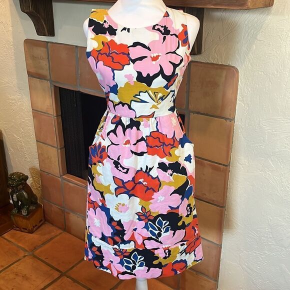 Anthropologie Whit Two Floral Peekaboo Back Dress, size 0! - Picture 1 of 12